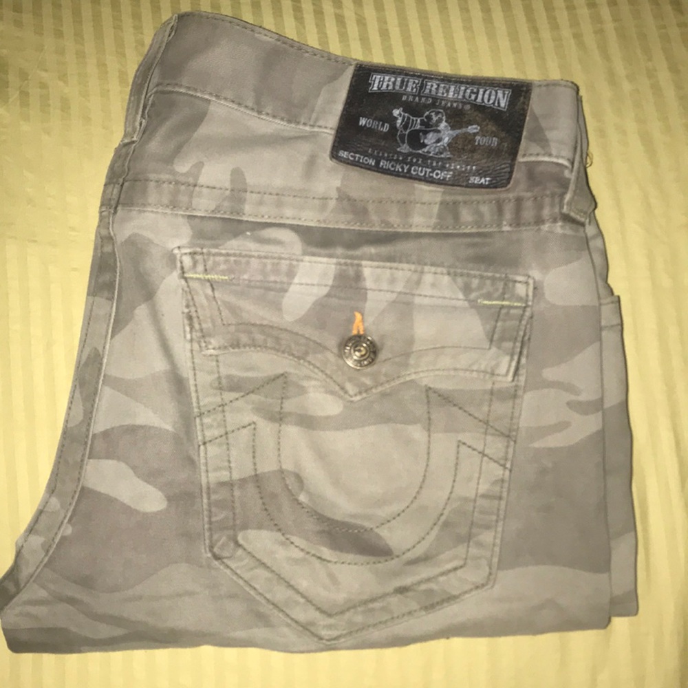 True Religion Ricky Cut Offs